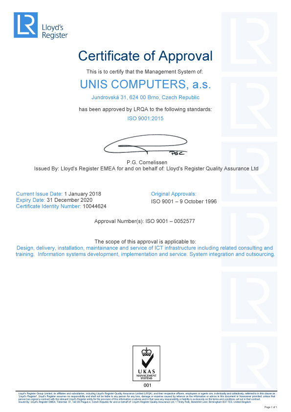 ISO 9001 certified 1996 EN